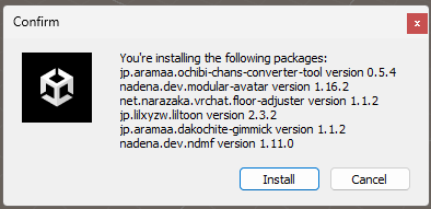 Import ダイアログの例2